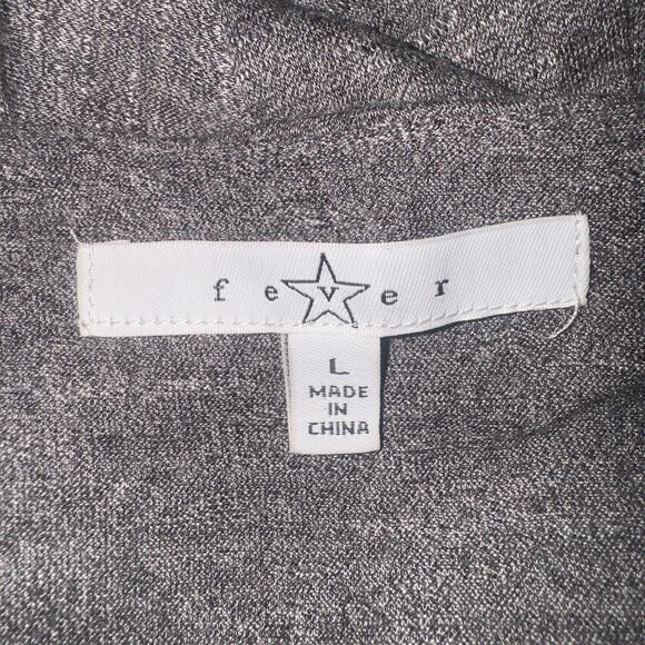 Fever Gray High-low hem tunic Top womens Size Large - Picture 5 of 6